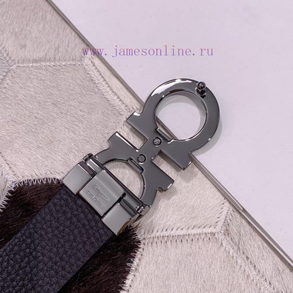 Salvatore Ferragamo 3.5cm Haute Couture Men's Belt, Choose to Pair with Double Headed Leathe a4kclv70 - Image 9