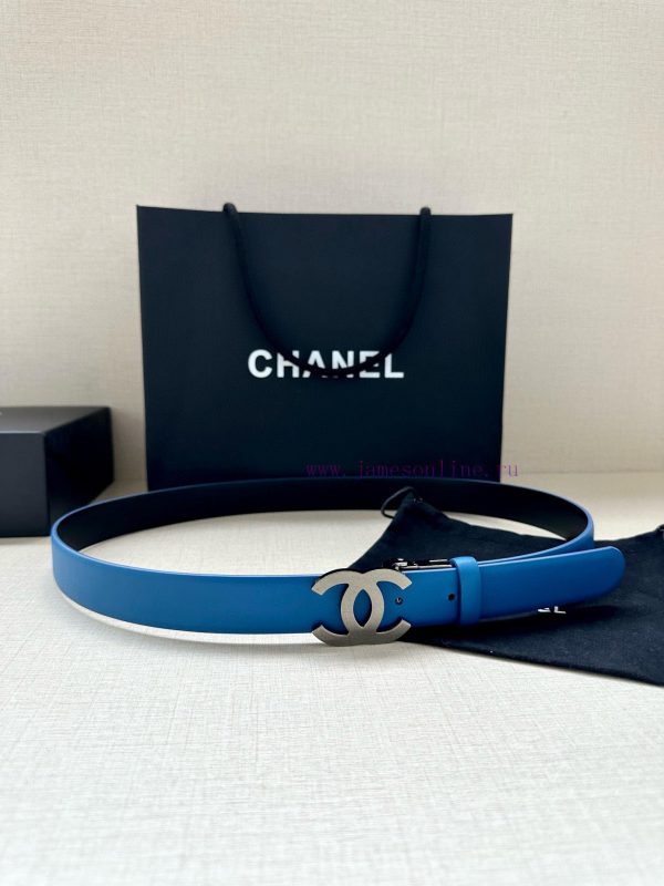 Width 3.0cm CHANEL Rotating Double C Calfskin and Silver Gun Gold Metal Belt Multi Color Wom aalbzflu - Image 6