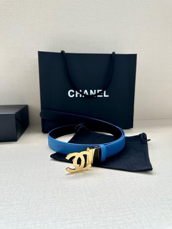 Width 3.0cm CHANEL Rotating Double C Calfskin and Silver Gun Gold Metal Belt Multi Color Wom aalbzflu - Image 8