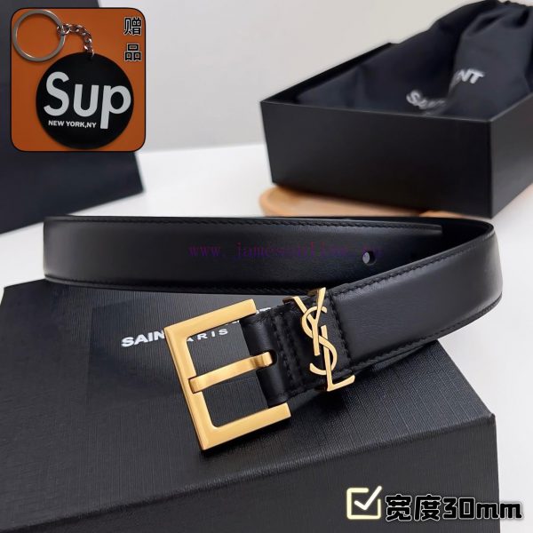 Female version Y.S.LComplete set of free keytag casual belt series with simple metal logo, s awdv4og6 - Image 3