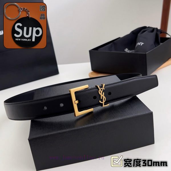 Female version Y.S.LComplete set of free keytag casual belt series with simple metal logo, s awdv4og6 - Image 5
