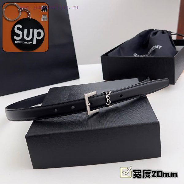 Female version Y.S.LComplete set of free keytag casual belt series with simple metal logo, s byh8mud8 - Image 5