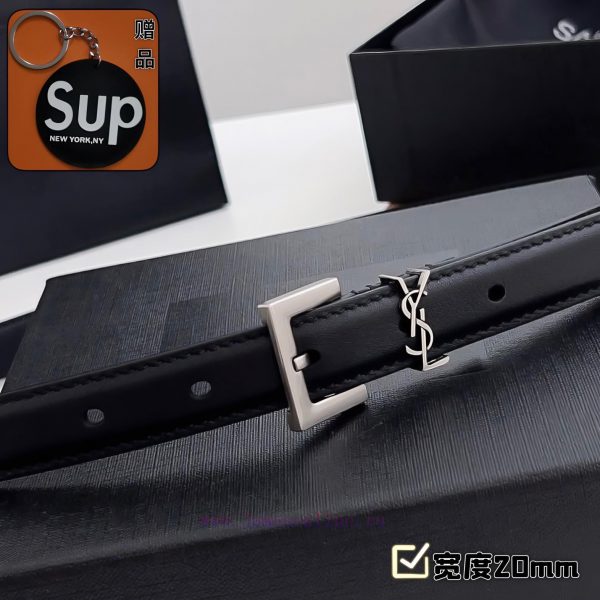 Female version Y.S.LComplete set of free keytag casual belt series with simple metal logo, s byh8mud8 - Image 6