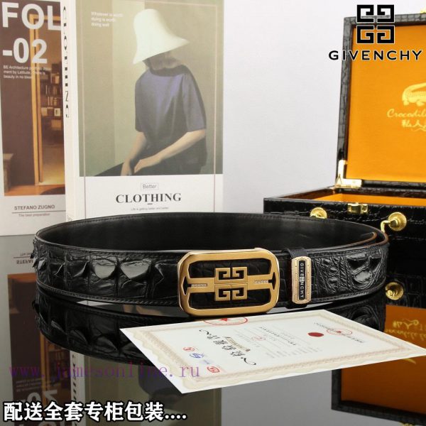 Complete setGivenchyBuckle material: pure steel with diamond inlayThe front of the belt is m n6hcrzl9 - Image 5