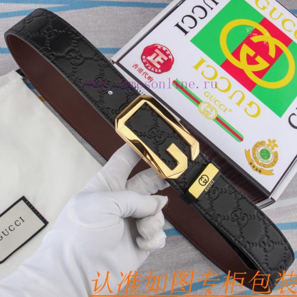 Belt and belt Gucci leather beltMen's belt material: 100% head layer cowhide belt, guarantee 6zkb0fii - Image 3