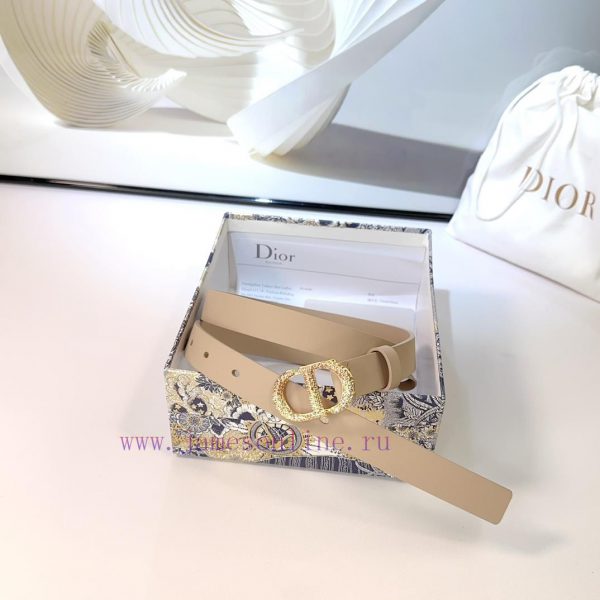 2.0cm Dior new belt, double-sided top layer cowhide material, length 75.80.85.90.95.100 euro fj699hqr - Image 6
