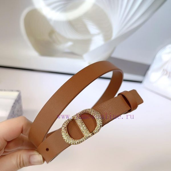 2.0cm Dior new belt, double-sided top layer cowhide material, length 75.80.85.90.95.100 euro dd7wym7e - Image 5