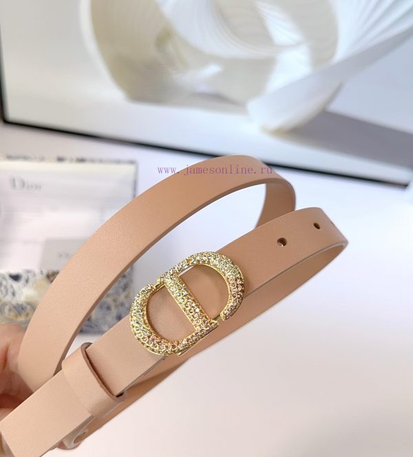 2.0cm Dior new belt, double-sided top layer cowhide material, length 75.80.85.90.95.100 euro 5hrbfd6j - Image 5