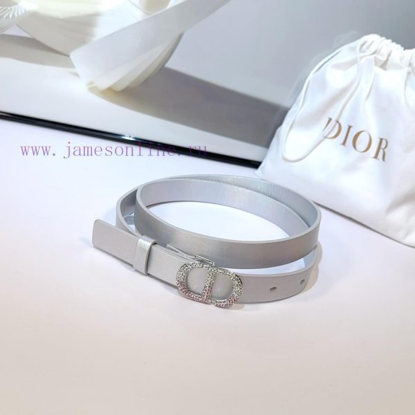 2.0cm Dior new belt, double-sided top layer cowhide material, length 75.80.85.90.95.100 euro 3h2ykdga - Image 3