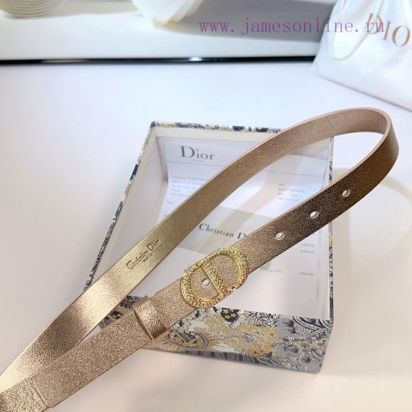 2.0cm Dior new belt, double-sided top layer cowhide material, length 75.80.85.90.95.100 euro 6y1wdydo - Image 9