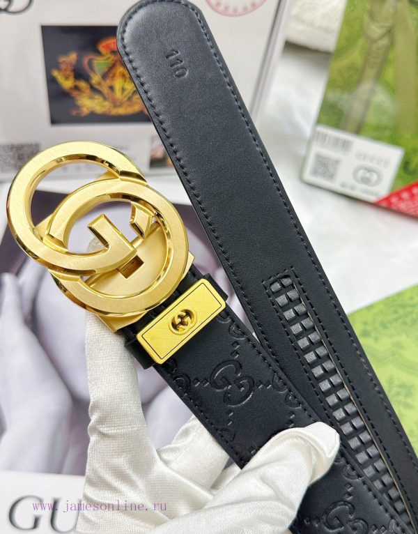 Belt Gucci Gucci automatic buckle-Belt replica Gucci The automatic belt series is made of 10 pwlquzdu - Image 10