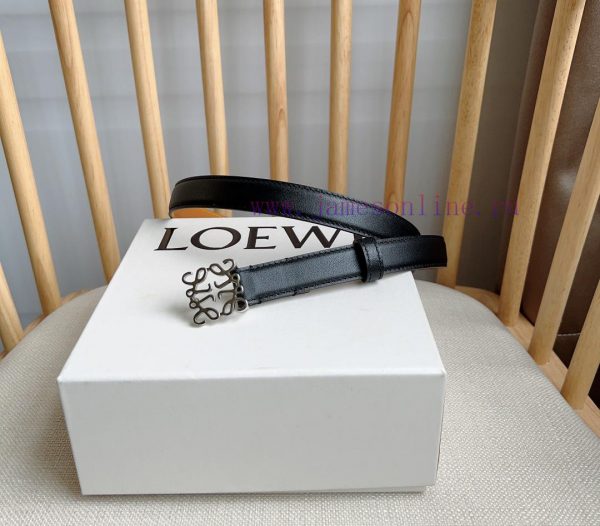 LOEWE's latest same style waist belt [Celebration] [Celebration] Plain cowhide leather belt 675z4euv