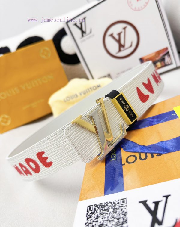 Belt LV Louis ReproductionBelt made of 100% head layer cowhide, ensuring a three-dimensional fkm1qiez - Image 5