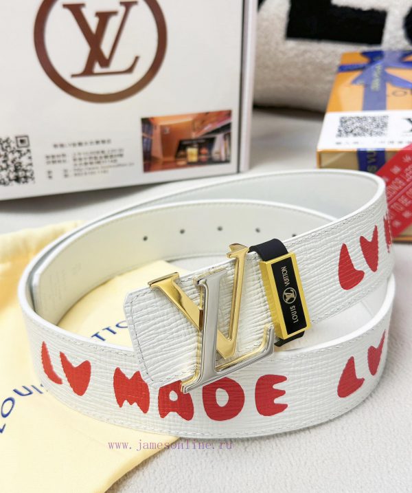 Belt LV Louis ReproductionBelt made of 100% head layer cowhide, ensuring a three-dimensional fkm1qiez - Image 6