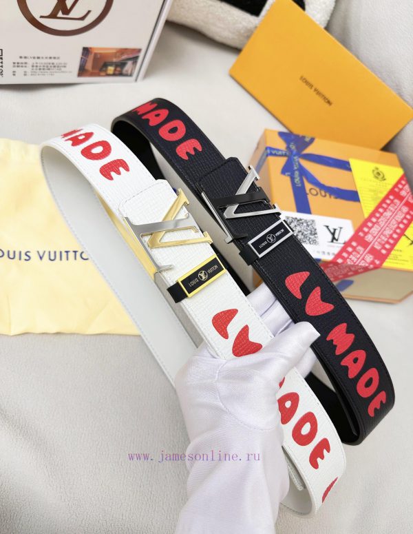Belt LV Louis ReproductionBelt made of 100% head layer cowhide, ensuring a three-dimensional fkm1qiez - Image 10