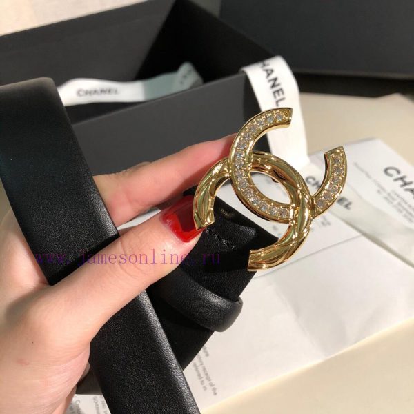 Chanel Women's Belt Product Width 3.0CM Double sided original cowhide leather, soft and deli uuvbbsm2