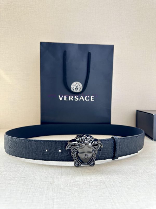 Width 4.0cm Versace This soft belt is adorned with a 3D Medusa belt buckle, which can be pai e9nz6qtf