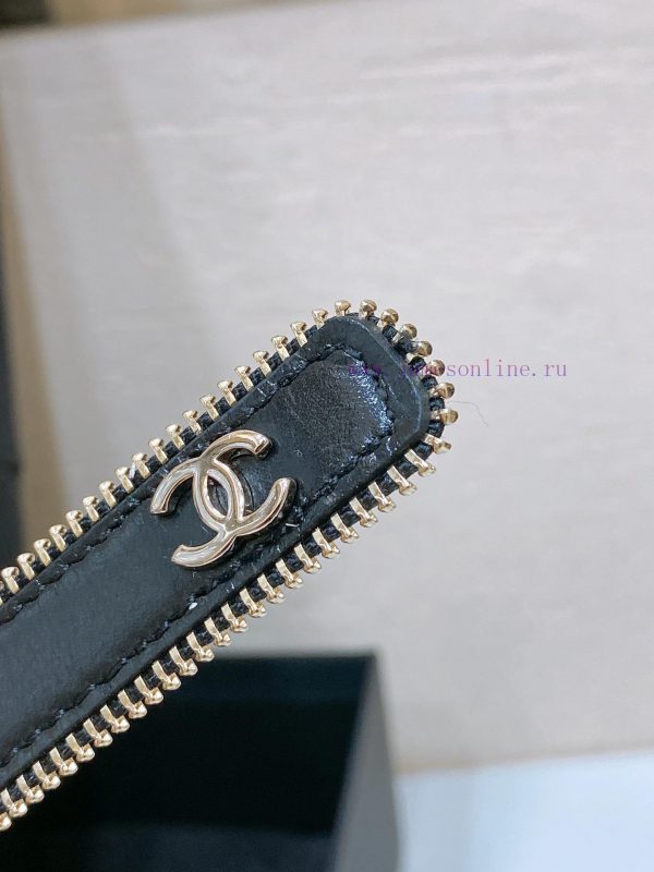 Chanel 24c brass metal imported shiny calf leather 2.0cm soft and exquisite waist belt eydk44hx - Image 7