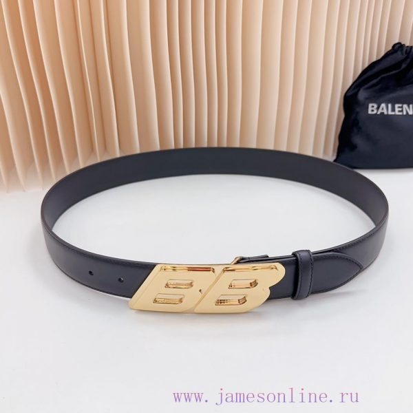 New 3.5cm Balenciaga official website, double-sided top layer cowhide material, length. 758. 6viem168