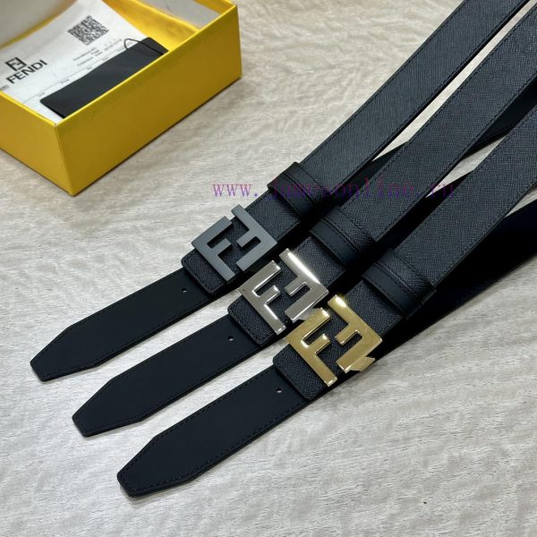 FENDL's 3.5cm wide double-sided cowhide production with classic FF copper buckle, classic fa qrc6cfcs - Image 10