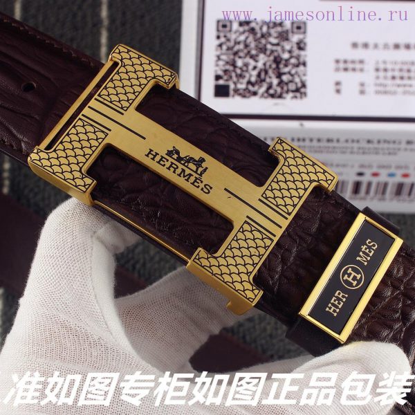 Belt Hermes Her...mes️The waistband is made of 100% cowhide, ensuring genuine leather. The 2 jzfh1mgm - Image 6