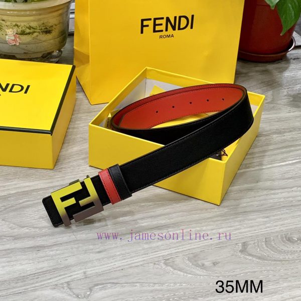 FENDL 35MM wide double-sided original calf leather with a single ruthenium palladium plated a8xyahj0
