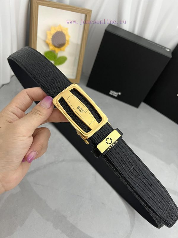 Montblanc Automatic BeltMaterial: Leather Belt with 100% Head Layer. The leather belt is gua 4b1fq4vy - Image 7