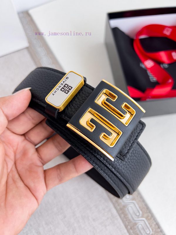Givenchy GIVENCHY Belt ️ BeltHanging buckle, pure steel material buckle head, double-sided c aaxcsxtg - Image 5