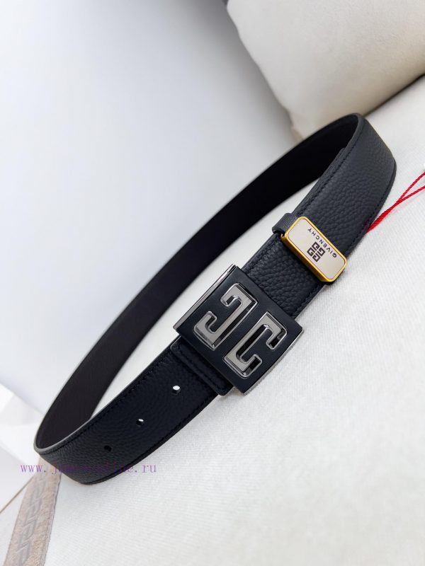 Givenchy GIVENCHY Belt ️ BeltHanging buckle, pure steel material buckle head, double-sided c aaxcsxtg - Image 7