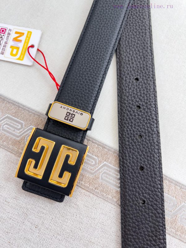 Givenchy GIVENCHY Belt ️ BeltHanging buckle, pure steel material buckle head, double-sided c aaxcsxtg - Image 8