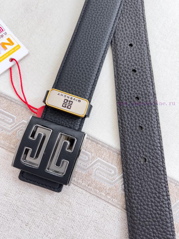 Givenchy GIVENCHY Belt ️ BeltHanging buckle, pure steel material buckle head, double-sided c aaxcsxtg - Image 9