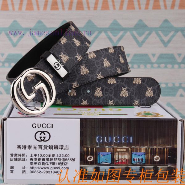 Belt and belt Gucci leather beltMen's belt material: 100% head layer cowhide belt, guarantee roqj4sie