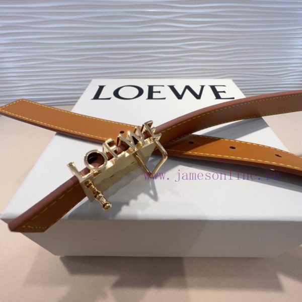 LOEWE's latest same style waist belt is made of smooth cowhide leather with a narrow belt an byt8hj6j - Image 9