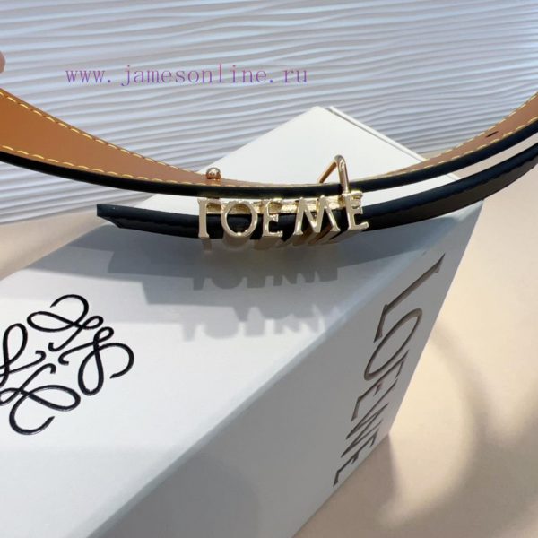 LOEWE's latest same style waist belt is made of smooth cowhide leather with a narrow belt an cch2z8lk - Image 5