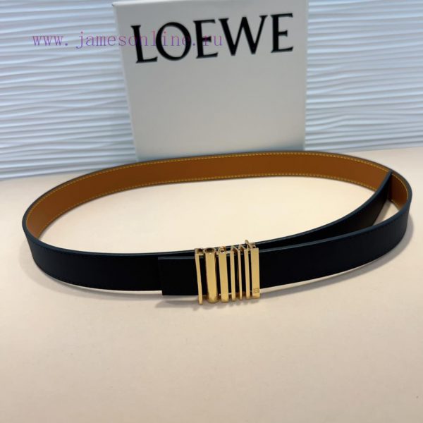 LOEWE's latest same style waist belt is made of smooth cowhide leather with a narrow belt an cch2z8lk - Image 7