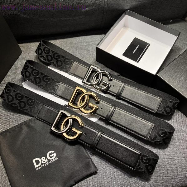 DG Dolce&Gabbana, Width 4.0cm Dolce&Gabbana New Men's Ribbon Printed Belt, Paired with Logo y23eawda - Image 10