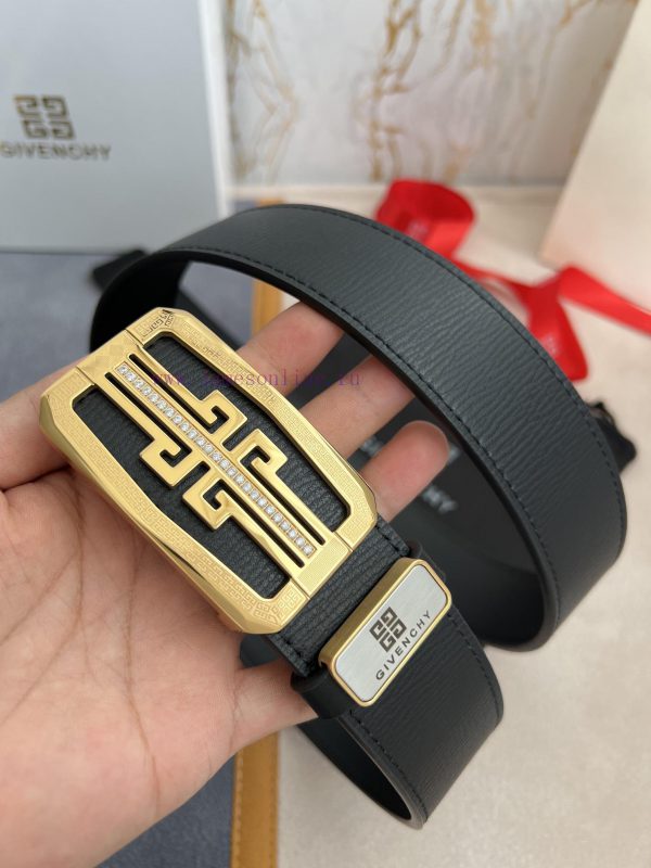 Givenchy GIVENCHY Belt ️ BeltHanging buckle, pure steel material with diamond studded buckle 22gvq24x