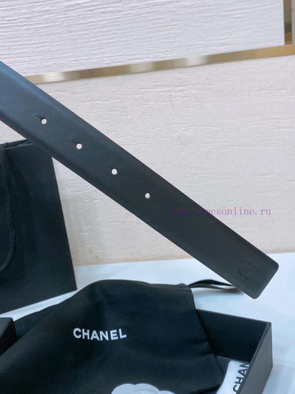 Chanel 24c resin black and white rhinestone gold metal logo buckle brass metal imported tire ermxxfnq - Image 5