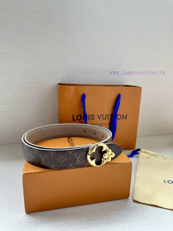 3.0-wide LV Flowergram Round double-sided belt interprets Louis Vuitton's classic elements f 9atfpqvu - Image 6