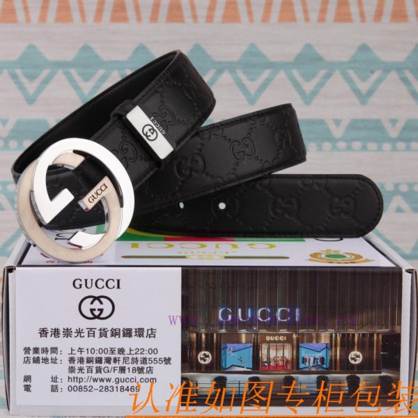 Belt and belt Gucci leather beltMen's belt material: 100% head layer cowhide belt, guarantee a0f74tbc