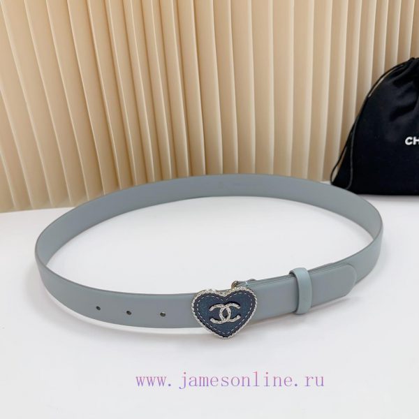 3.0cm Chanel new belt, double-sided top layer cowhide material, length. 758.80.85.90.95.100 8l6nkad4