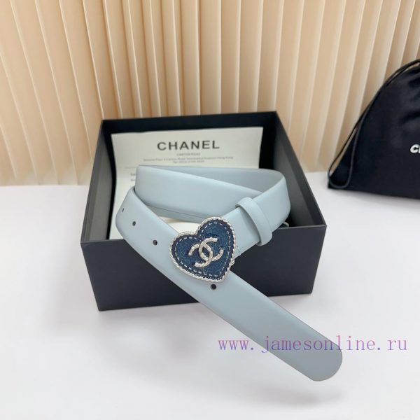 3.0cm Chanel new belt, double-sided top layer cowhide material, length. 758.80.85.90.95.100 8l6nkad4 - Image 5