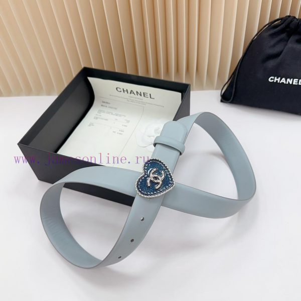 3.0cm Chanel new belt, double-sided top layer cowhide material, length. 758.80.85.90.95.100 8l6nkad4 - Image 6
