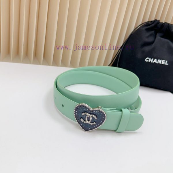 3.0cm Chanel new belt, double-sided top layer cowhide material, length. 758.80.85.90.95.100 feghc0k9 - Image 3