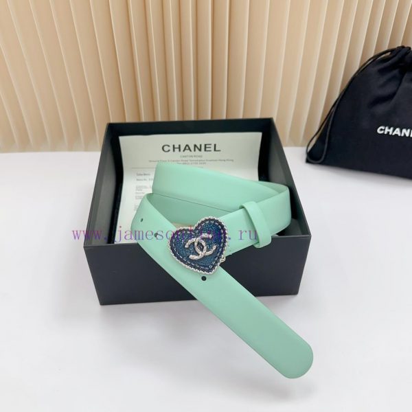 3.0cm Chanel new belt, double-sided top layer cowhide material, length. 758.80.85.90.95.100 feghc0k9 - Image 6