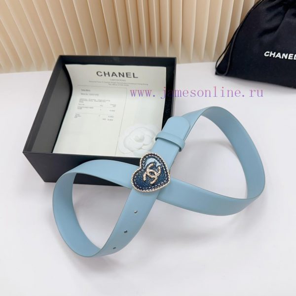 3.0cm Chanel new belt, double-sided top layer cowhide material, length. 758.80.85.90.95.100 20iqelaf - Image 5