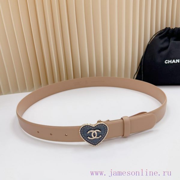 3.0cm Chanel new belt, double-sided top layer cowhide material, length. 758.80.85.90.95.100 xkkerixh
