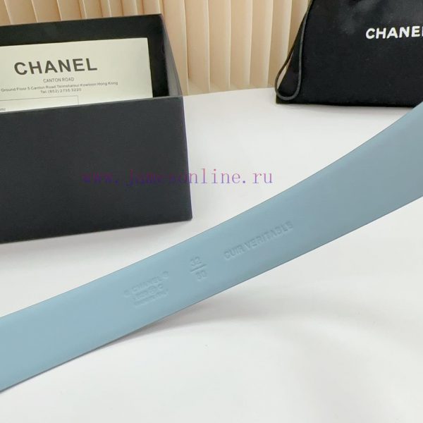 3.0cm Chanel new belt, double-sided top layer cowhide material, length. 758.80.85.90.95.100 20iqelaf - Image 8