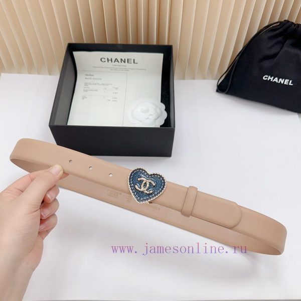 3.0cm Chanel new belt, double-sided top layer cowhide material, length. 758.80.85.90.95.100 xkkerixh - Image 5