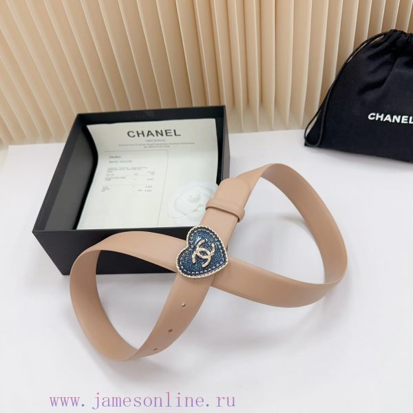 3.0cm Chanel new belt, double-sided top layer cowhide material, length. 758.80.85.90.95.100 xkkerixh - Image 6